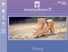 Tablet Screenshot of amazing-movers.com